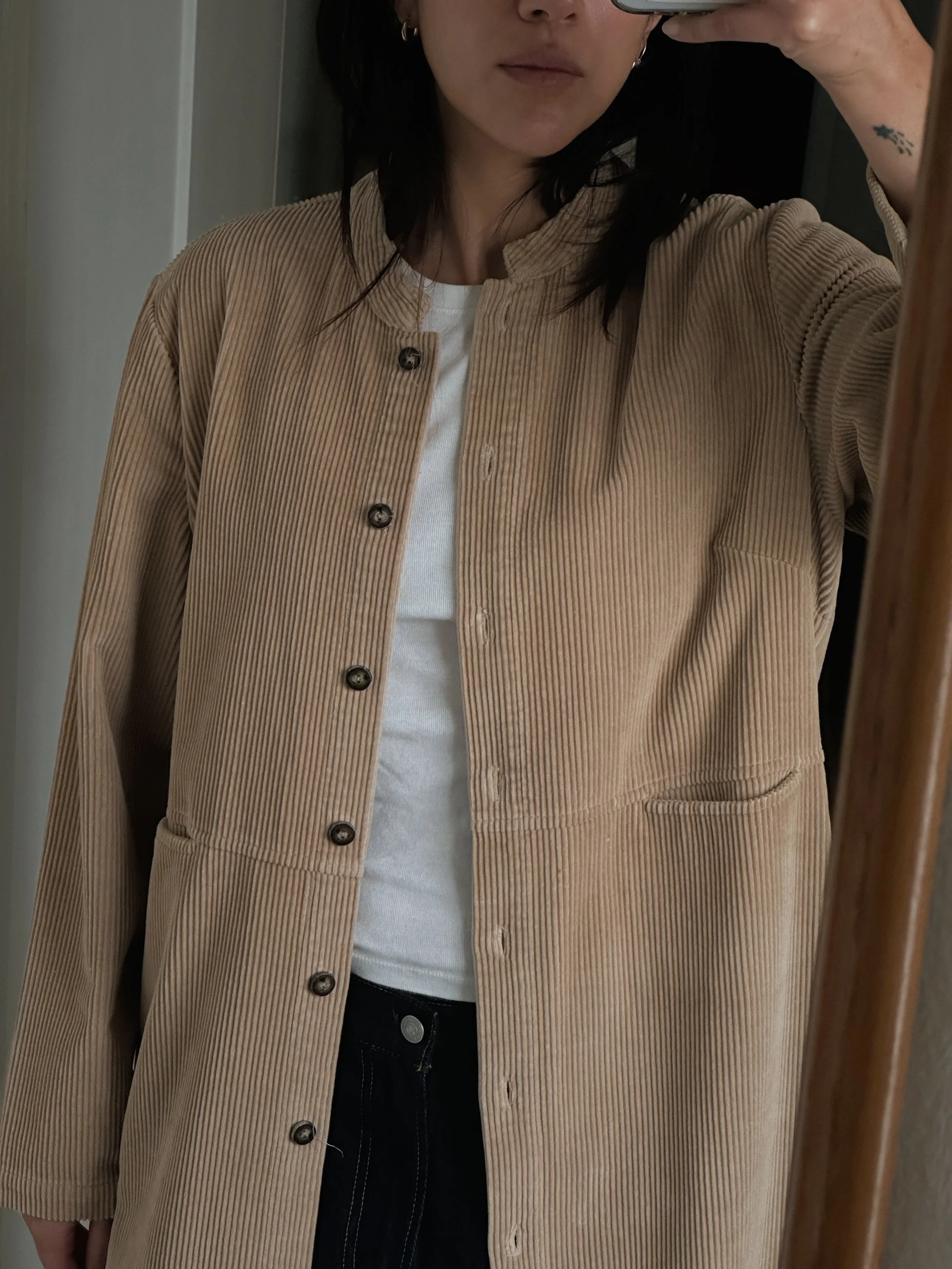 Vintage Corduroy Trench