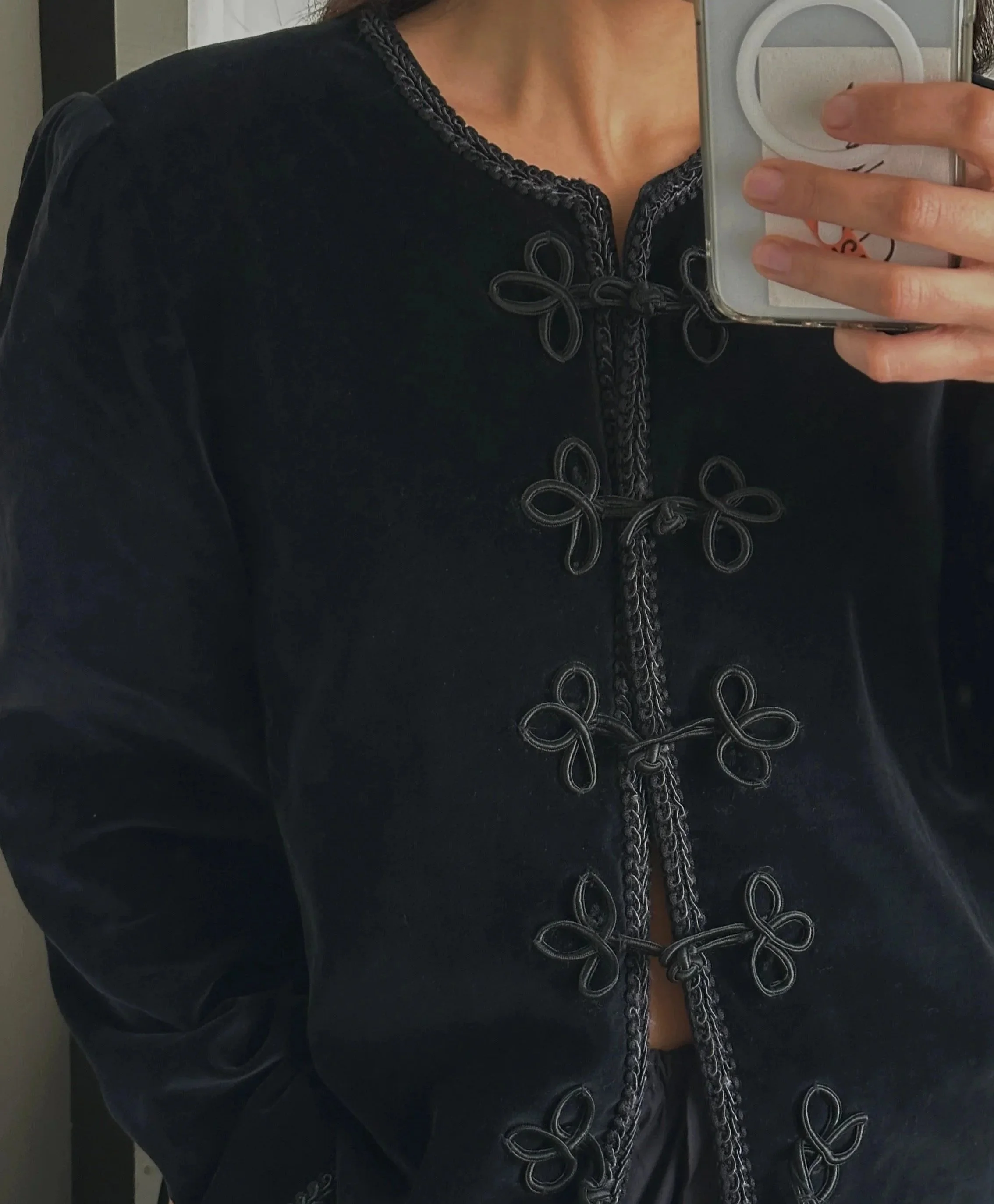 Vintage Velvet Black Jacket