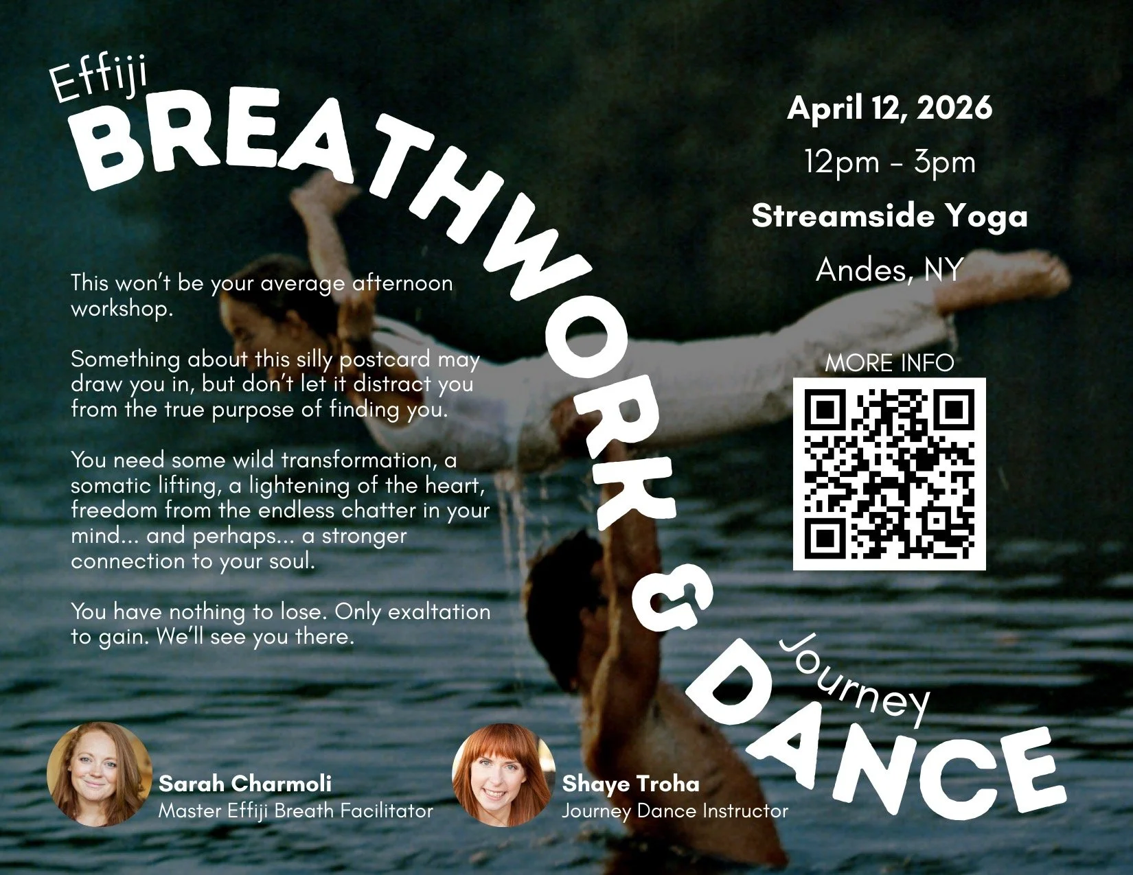 Effiji Breath &amp; Journey Dance Workshop in Andes, N