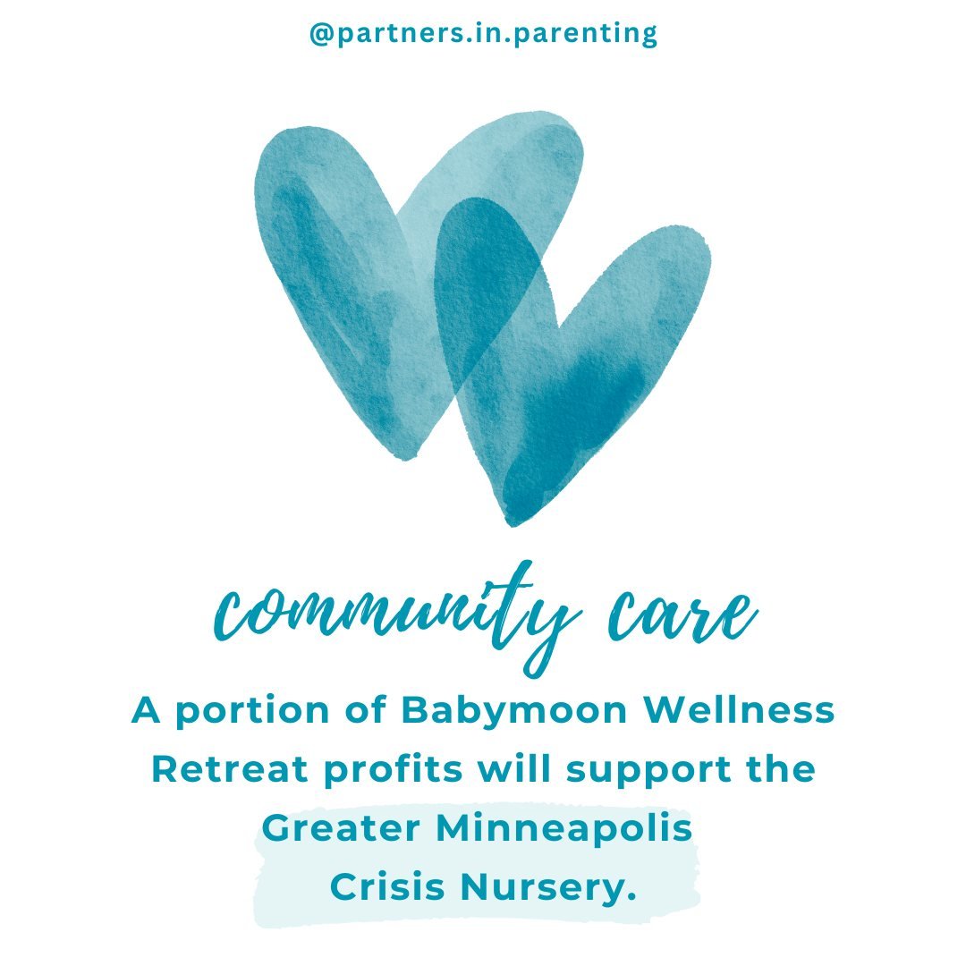 During particularly difficult times here in Minnesota, organizations providing community care are more critical than ever. As a parent educator and mother, @crisisnurseryminneapolis is dear to my heart, so I will be donating a portion of Babymoon Wel
