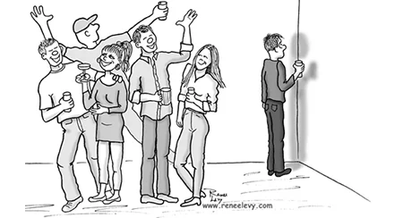 Social Phobia Cartoon