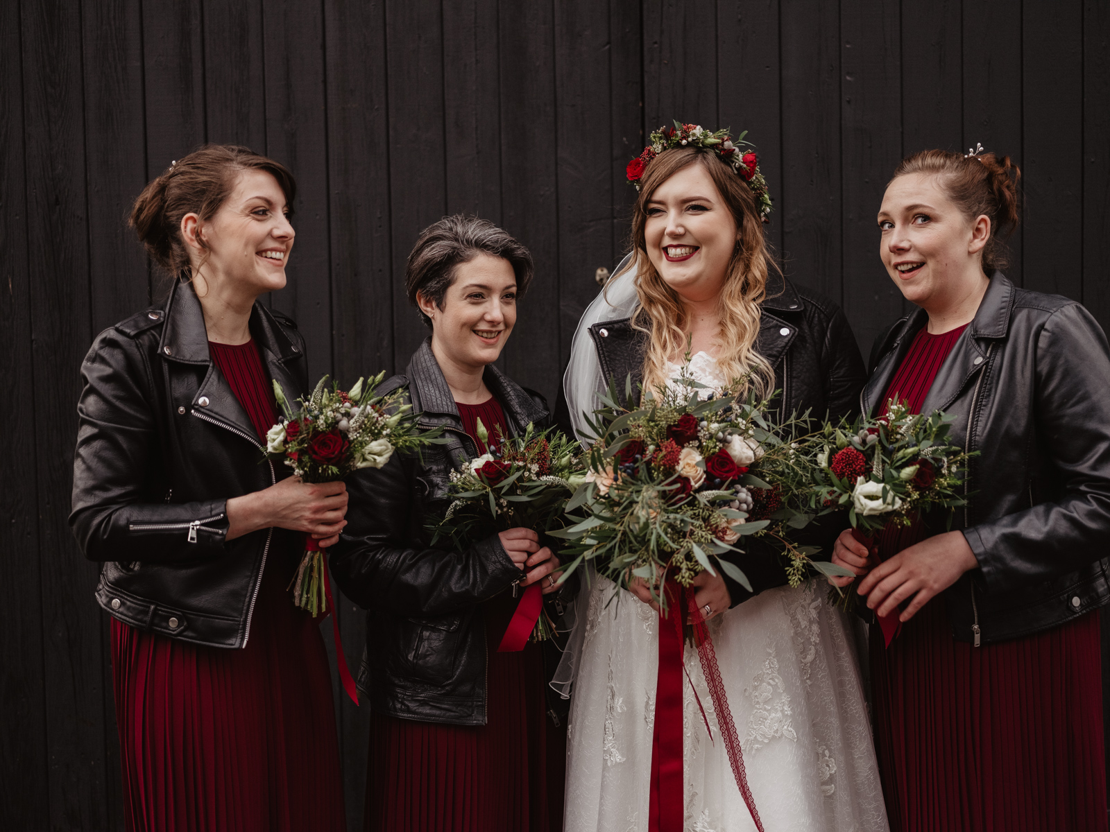 Bride and bridesmaids in leather .jpg