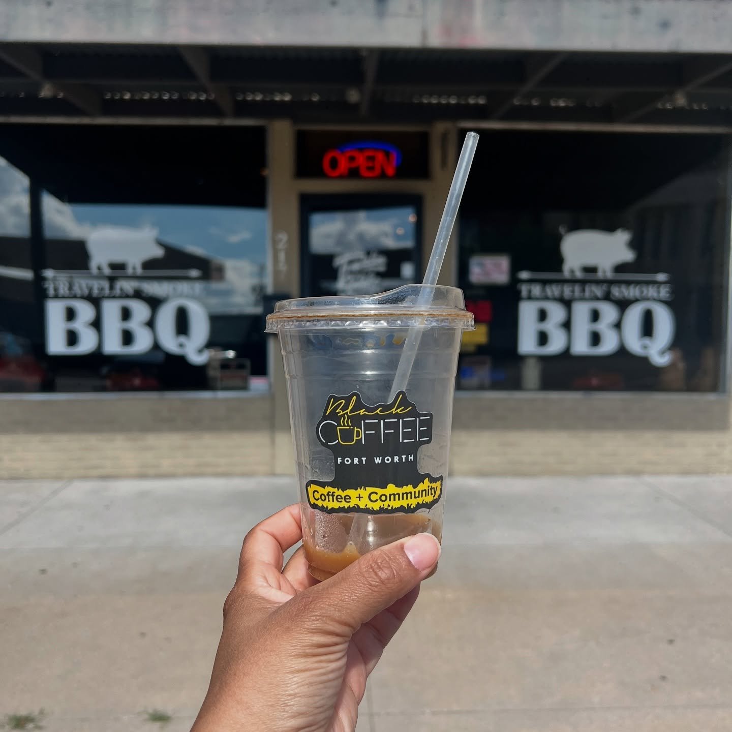 When your Americano made it all the way to Kansas! Good food to help finish off good coffee!