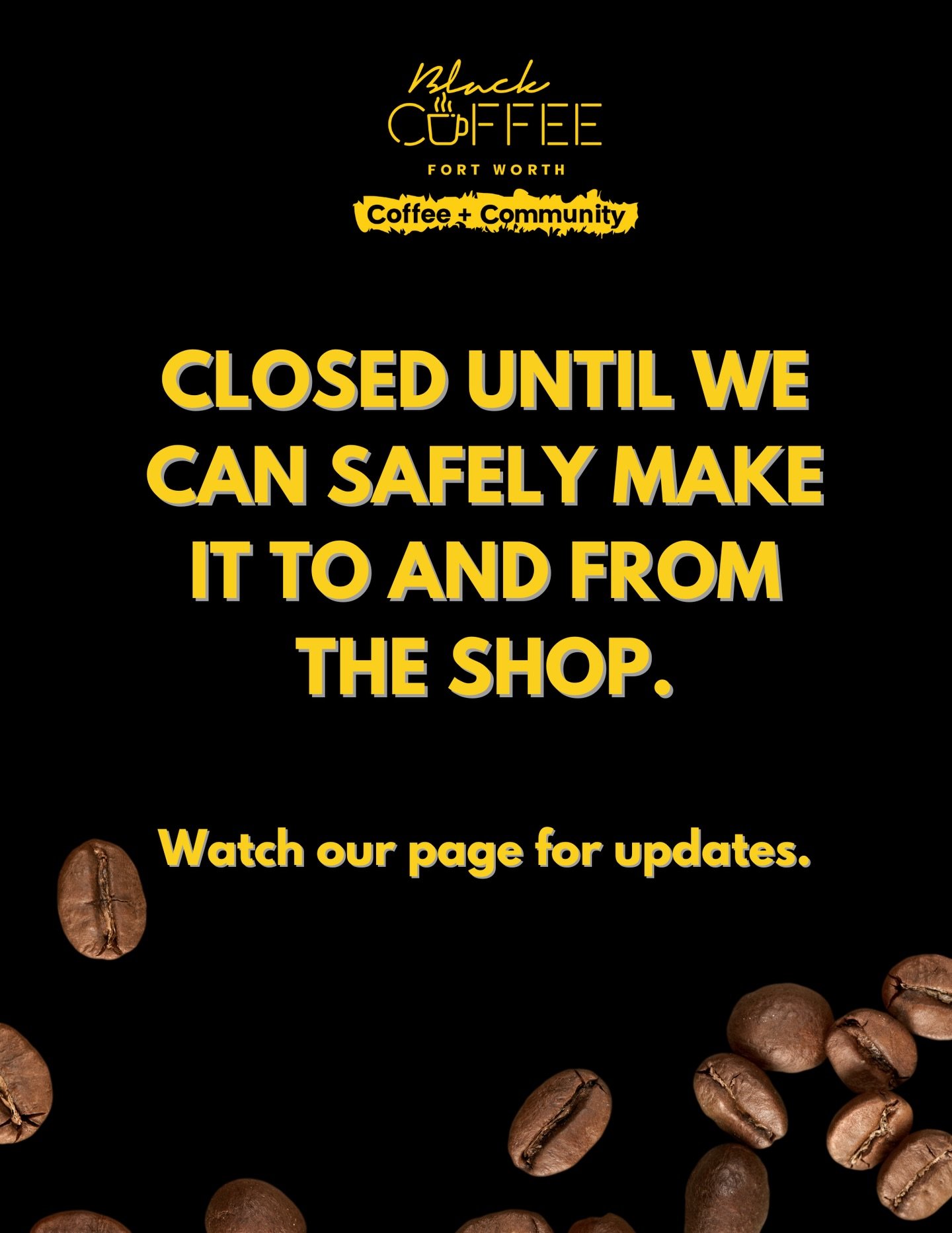 Sorry guys. We will see you soon. If anything positively changes in the forecast we will open up, so check back tomorrow!
