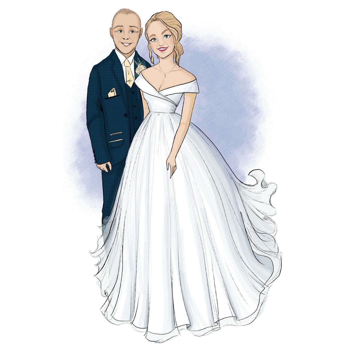I know, I know, I'm terrible at keeping my social media updated and this is proof. Some live drawings from a beautiful wedding I attended back in February.

The beautiful winter wedding of Michaella and Paul at the stunning venue of @iscoydpark near 