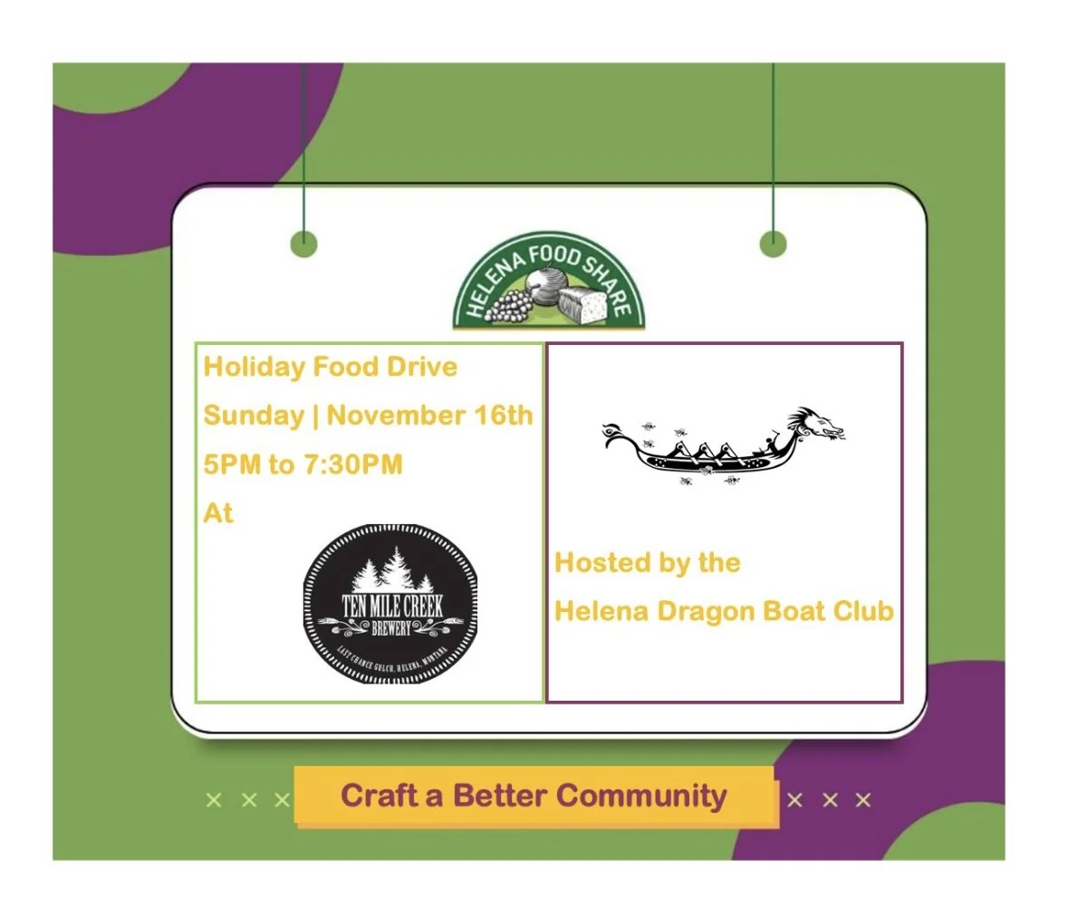 Craft a Better Community: Holiday Food Drive for Helena Food Share