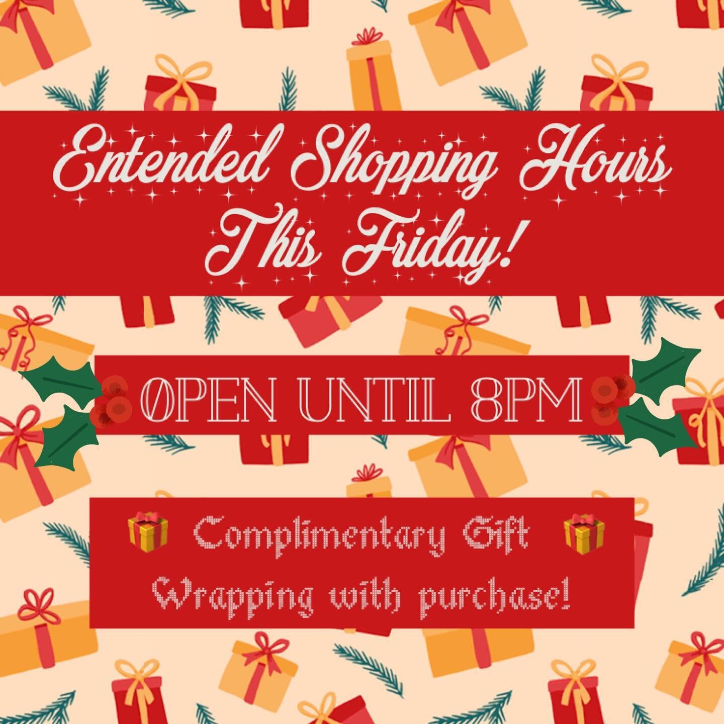 Come for a late-night, unhurried shopping experience in Frenchtown! Country Chic will be open until 8:00pm on Friday December 15th. Some of our fellow businesses will be joining in as well! Swipe to see the full list of participants.