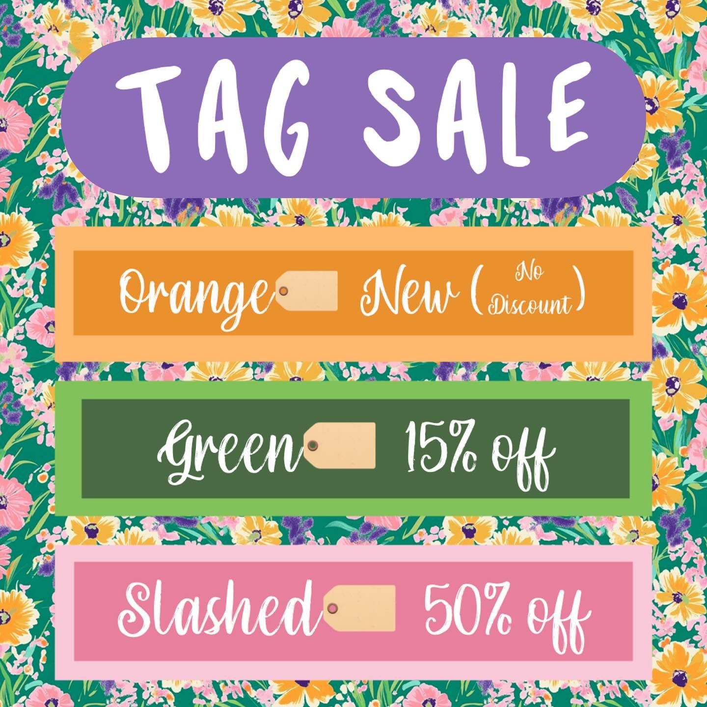 🌸New Tag Sale starts this week! 
🌼Hundreds of items have been newly added to the clearance inventory. Come check it out! 💁🏻&zwj;♀️