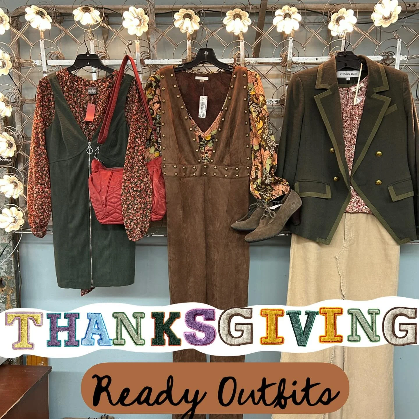 The store is packed! We have some incredible must-see Fall and Winter items right now. We have some great pieces to build the best Thanksgiving Day outfit too. Don&rsquo;t even get me started on the collection of designer bags we have now either!  Op