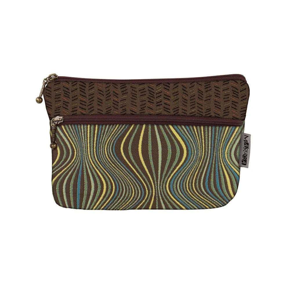 136 Cosmetic Bag - Moiré Dune - No Cosmetics.jpg