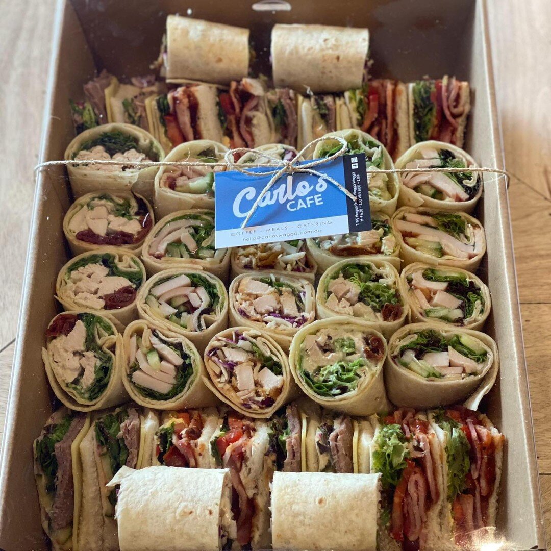 Check out our catering service, with a range of options perfect for corporate catering or your next event. 

Delivery or pick up available.

 https://carloswagga.com.au/catering