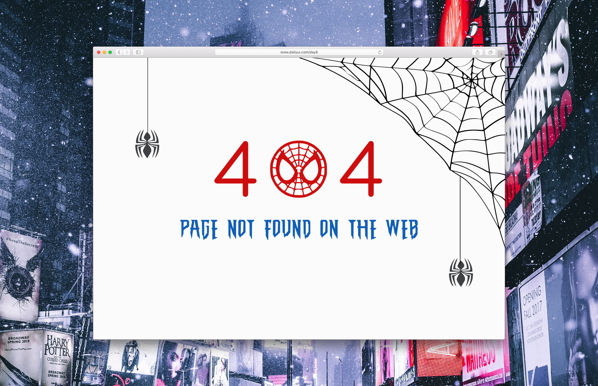 Daily UI #008 - 404 Error Page