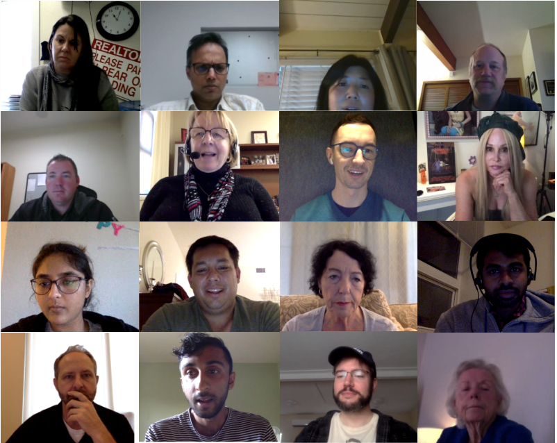 A collage of some of the participants we spoke to