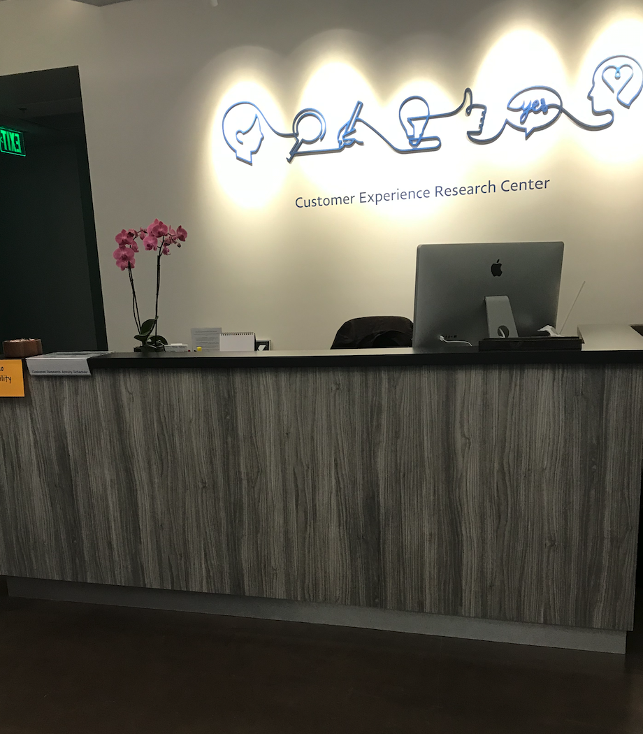 Guests were welcomed into the waiting room