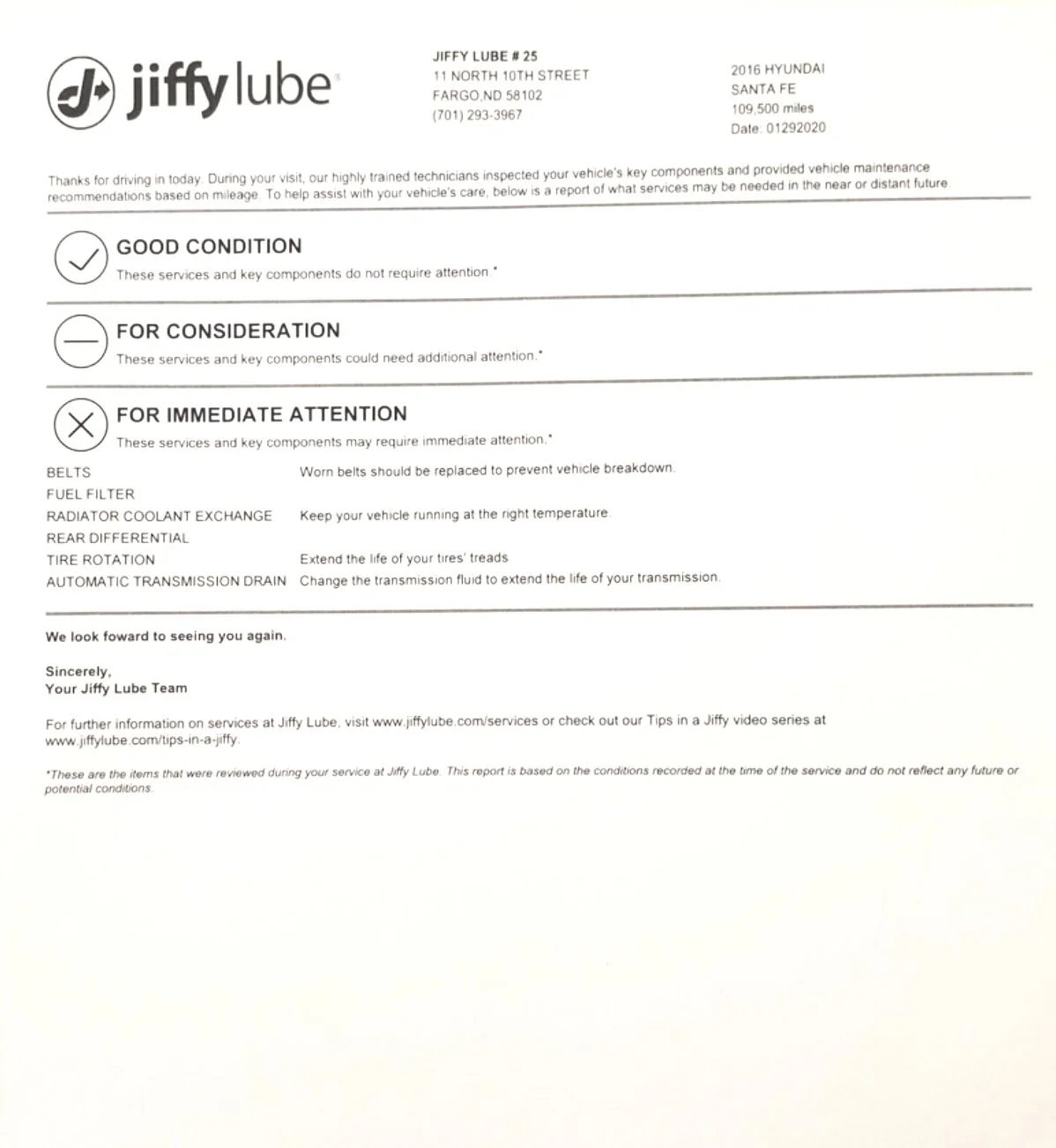 Paper vehicle recommendations report