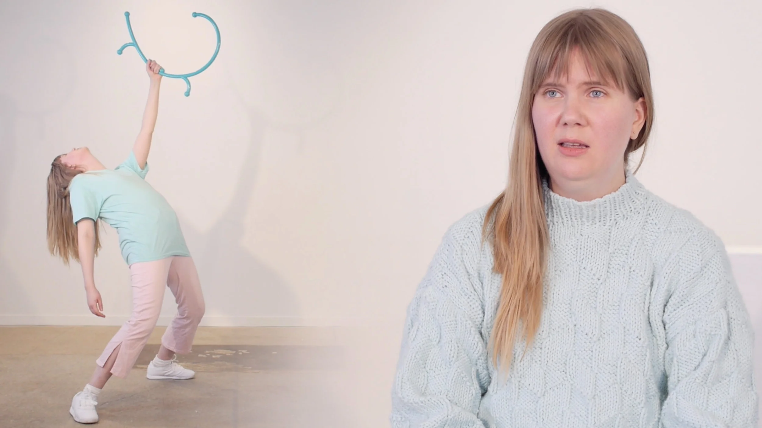 Still from Moser’s video: Join the Club (2019)