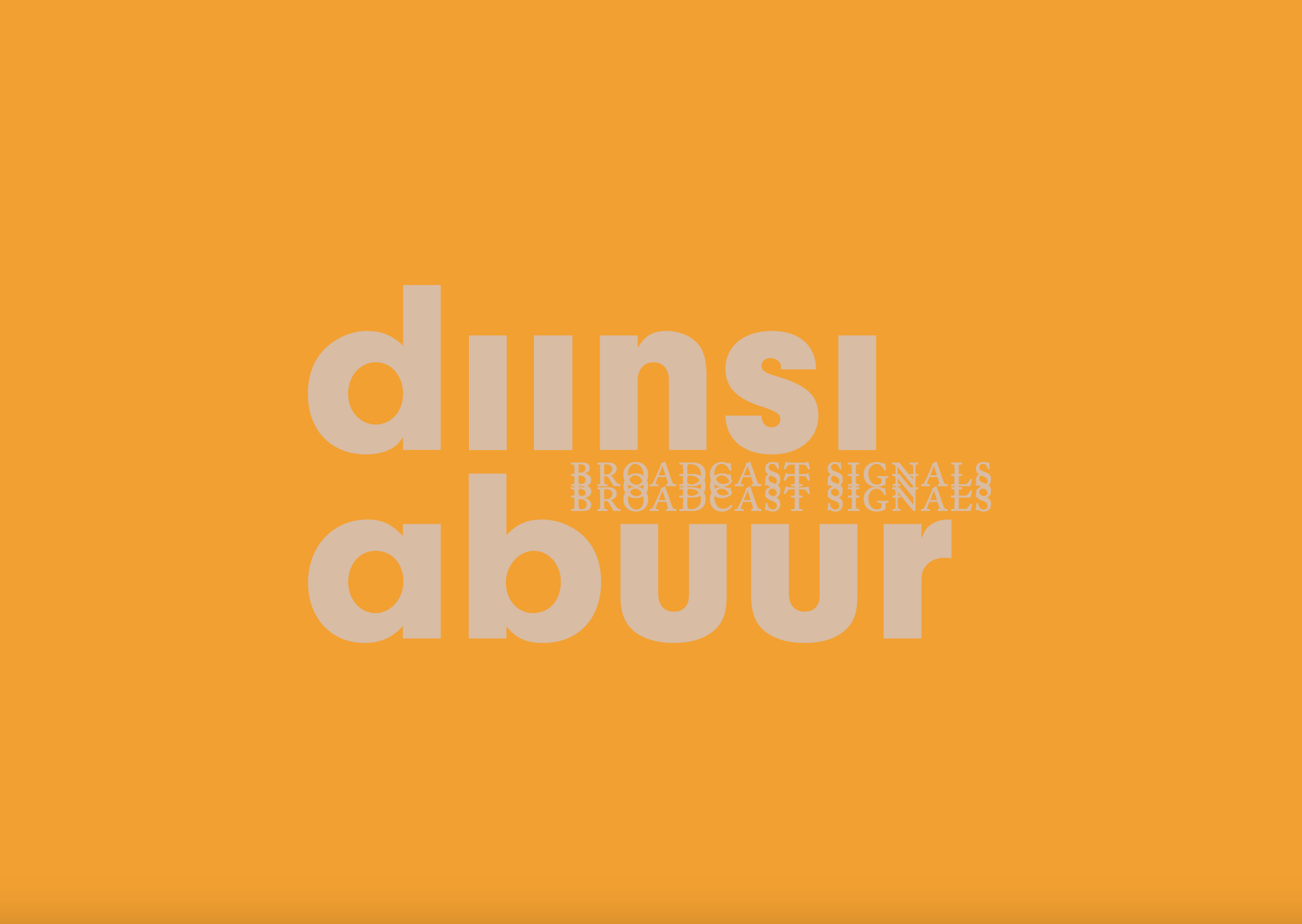 Diinsi Abuur: Broadcast Signals | Faisa Omer &amp; Siham Salah 