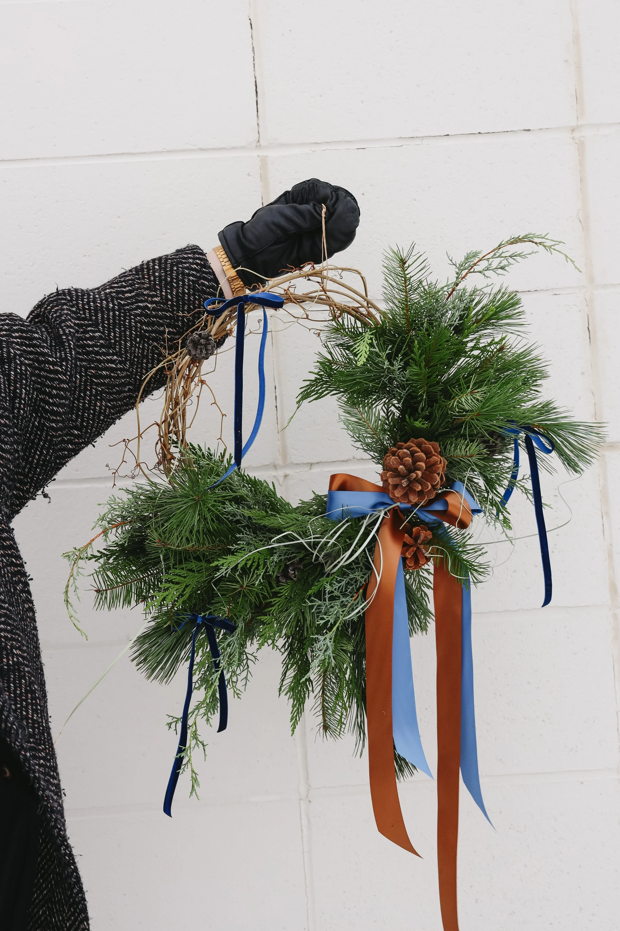 Schmoozy Winter Wreath Workshop with HQS Floral