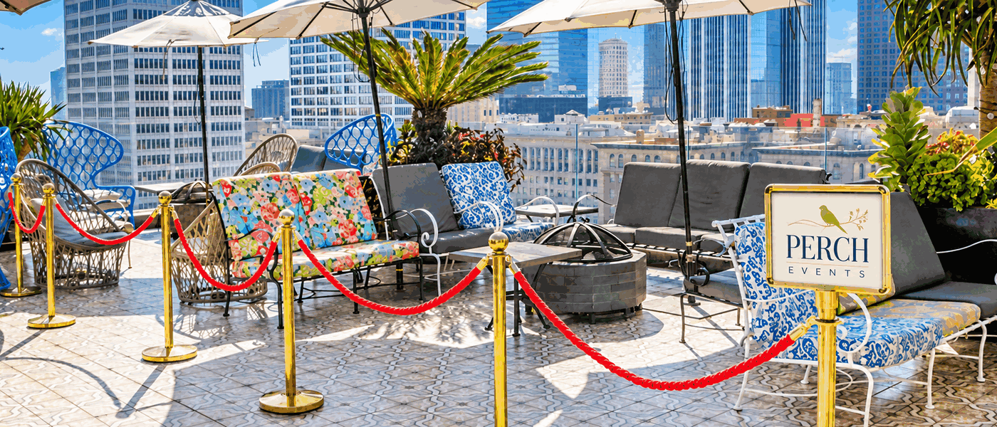 Perch photo 16th Rooftop event set up