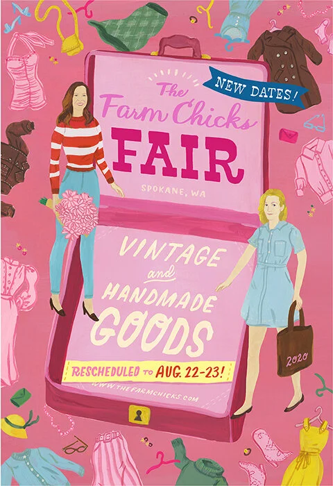 poster for 2020 annual Farm Chics Fair