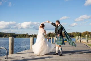 A Blushing Bride and a Gorgeous Blush Dress