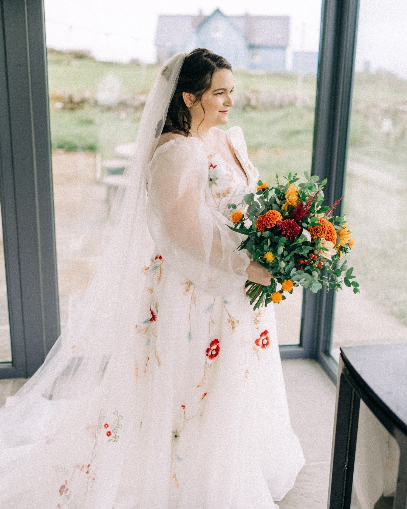 Ok a follow up post to keep bragging about @kpbreen2 ❤❤ @rebeccaschoneveld_bridal's embroidered gown is a work of wearable art! ❤ Photos by @pawelbebenca_photography 🥰🥰🥰
