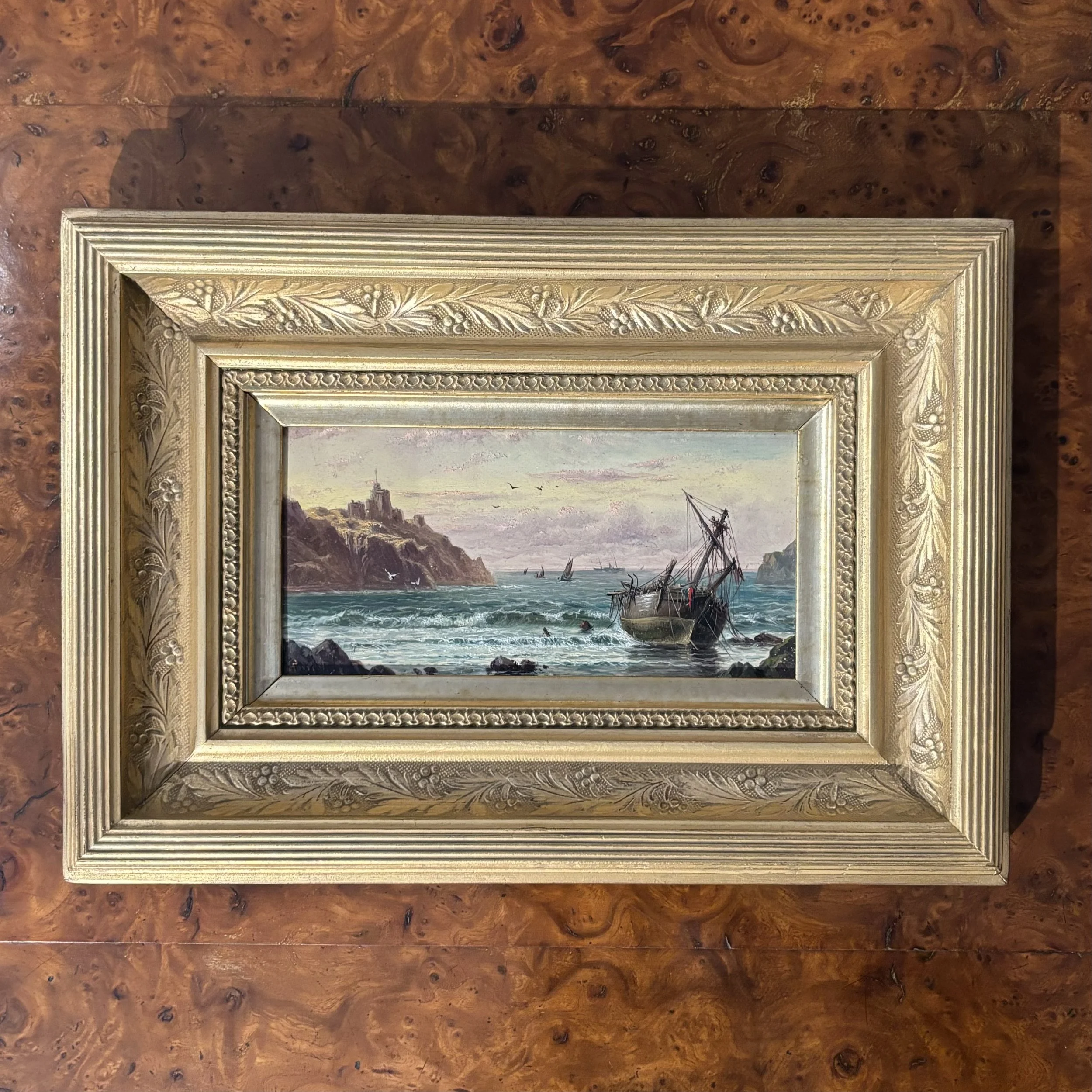 Fine original antique oil painting by Haughton Forrest