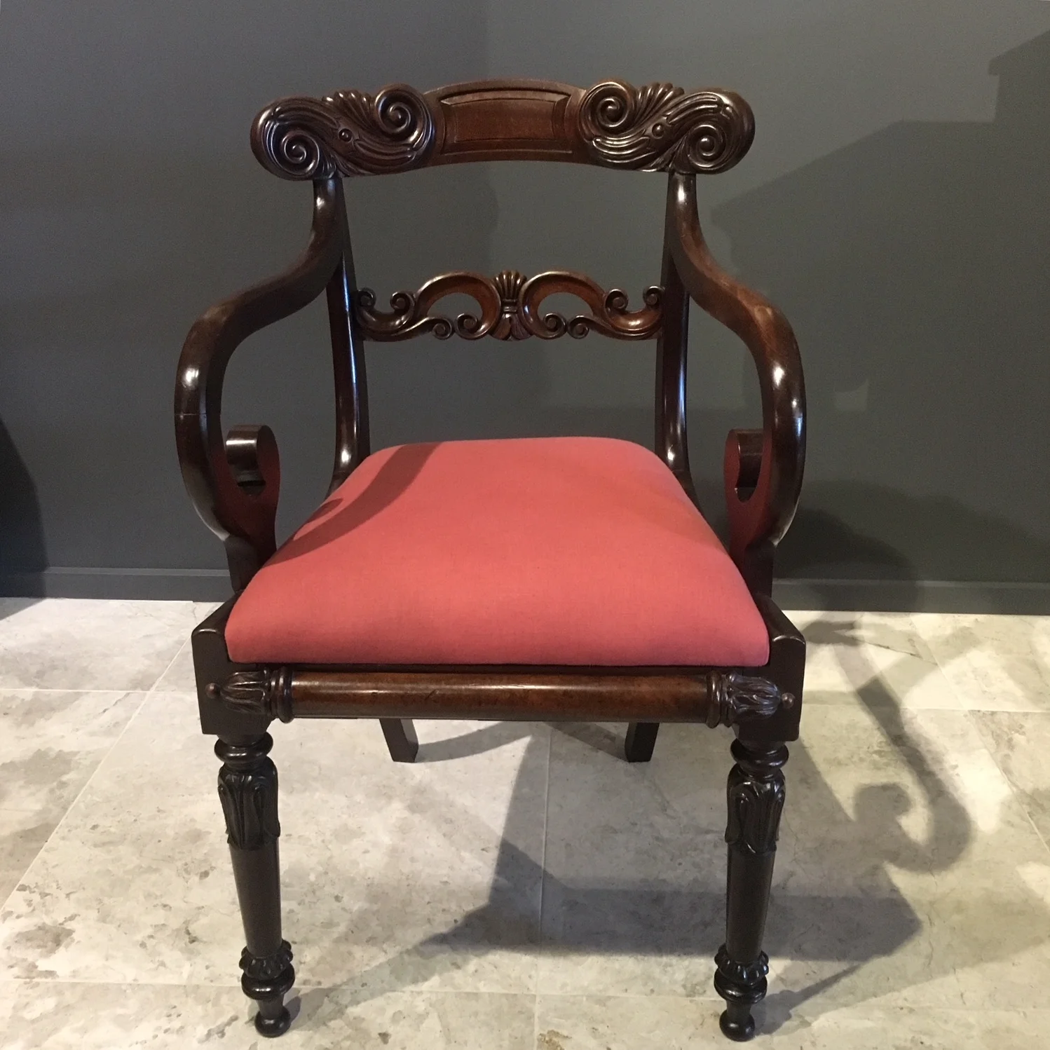 Mahogany Armchair in the Manner of Gillows