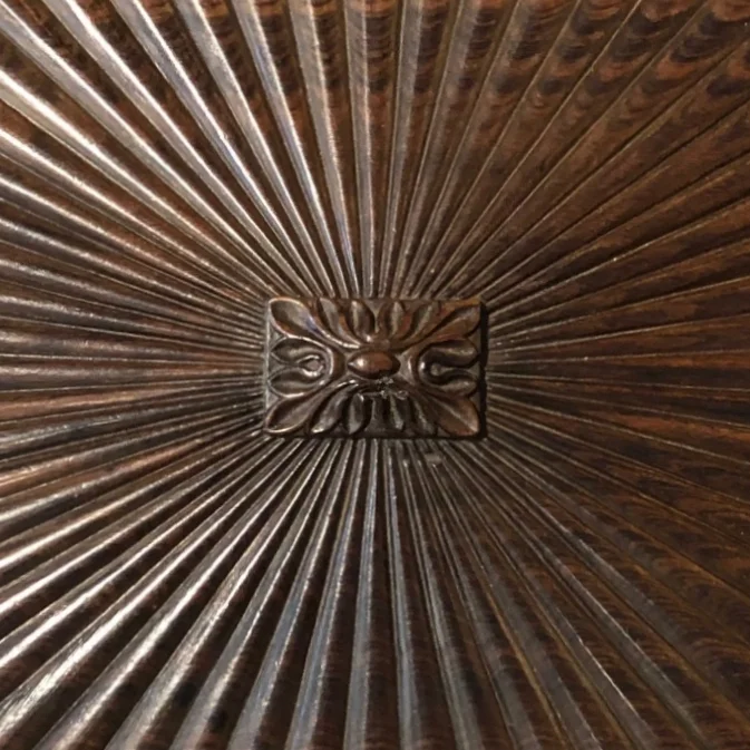 antique anglo indian padouk wood cellarette