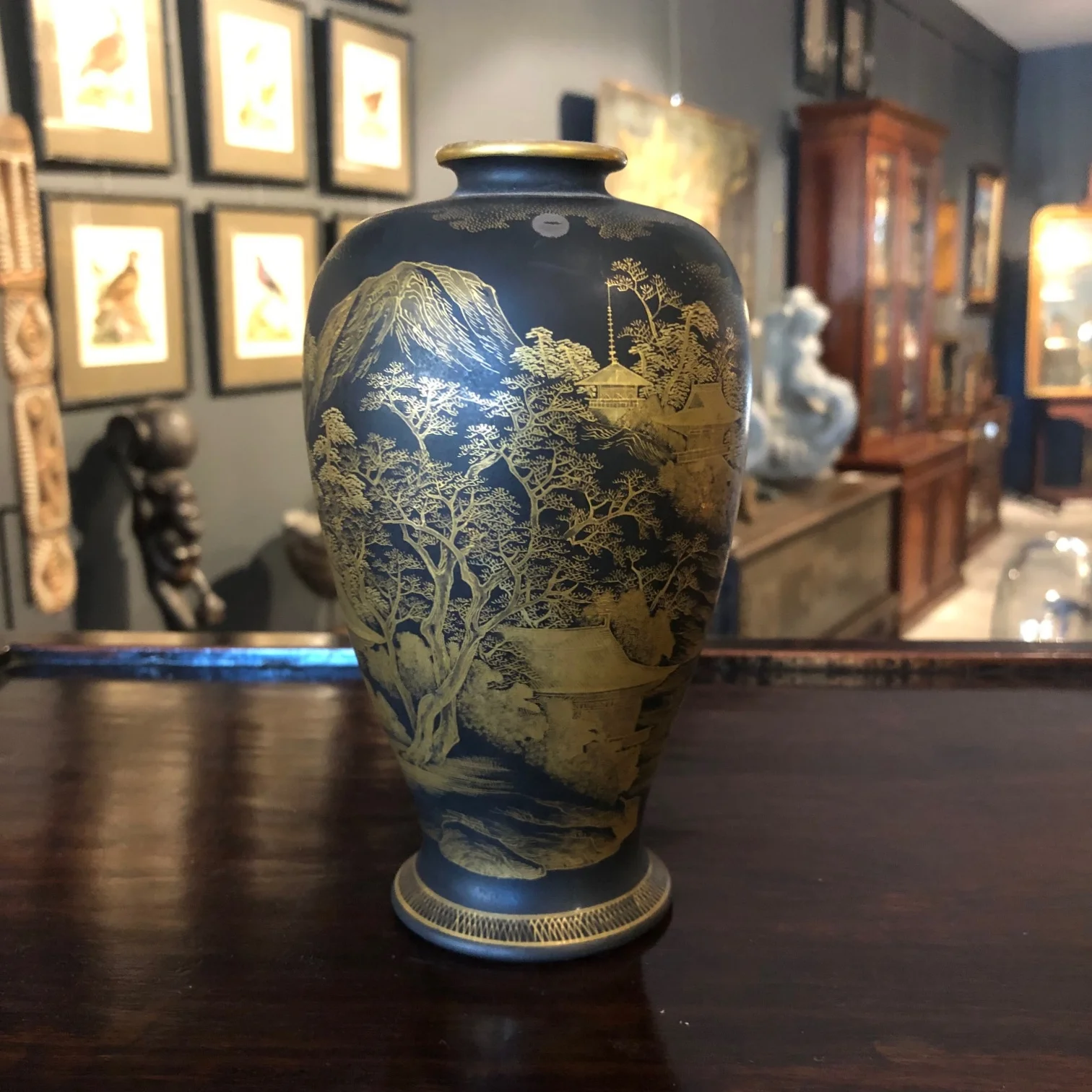 japanese meiji period signed satsuma vase
