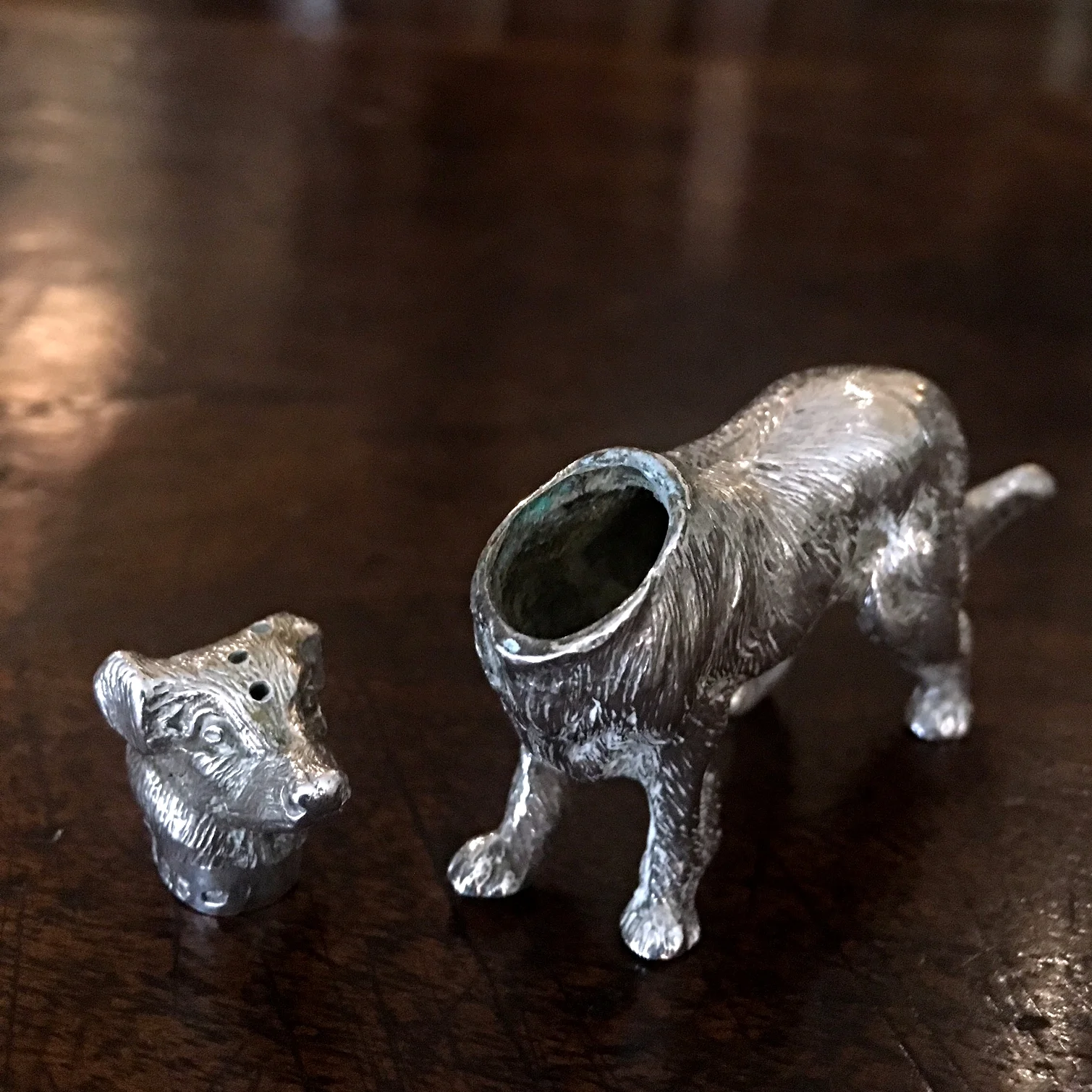 rare english sterling silver pepperette