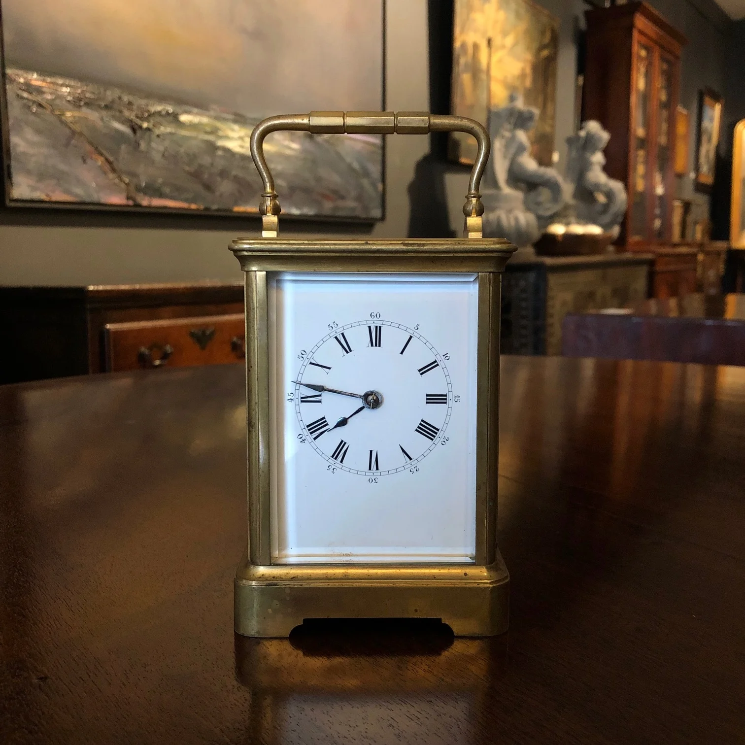 Paris Made Carriage Clock with Original Case, Retailed by J.W. Benson