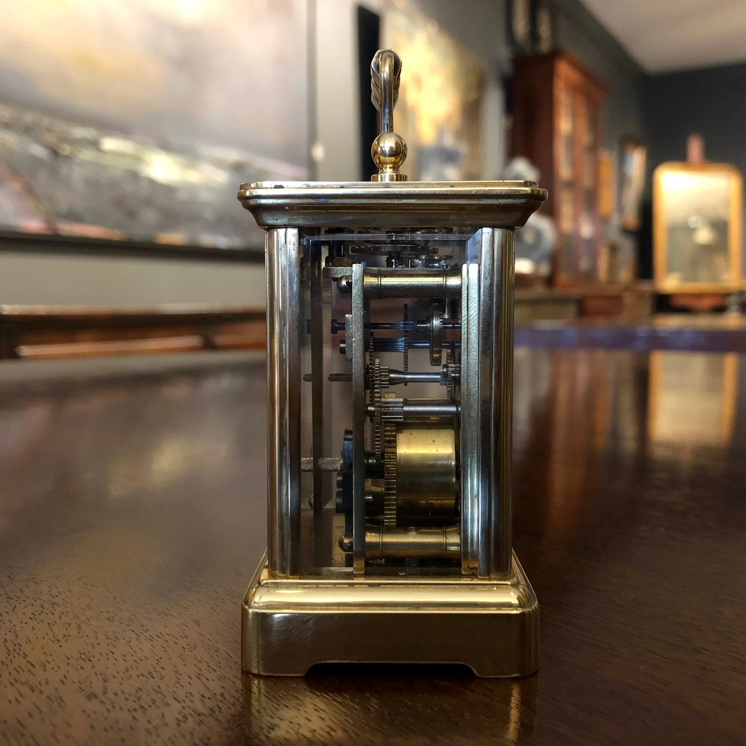Late 19th Century Rare Size Miniature Carriage Clock Antique