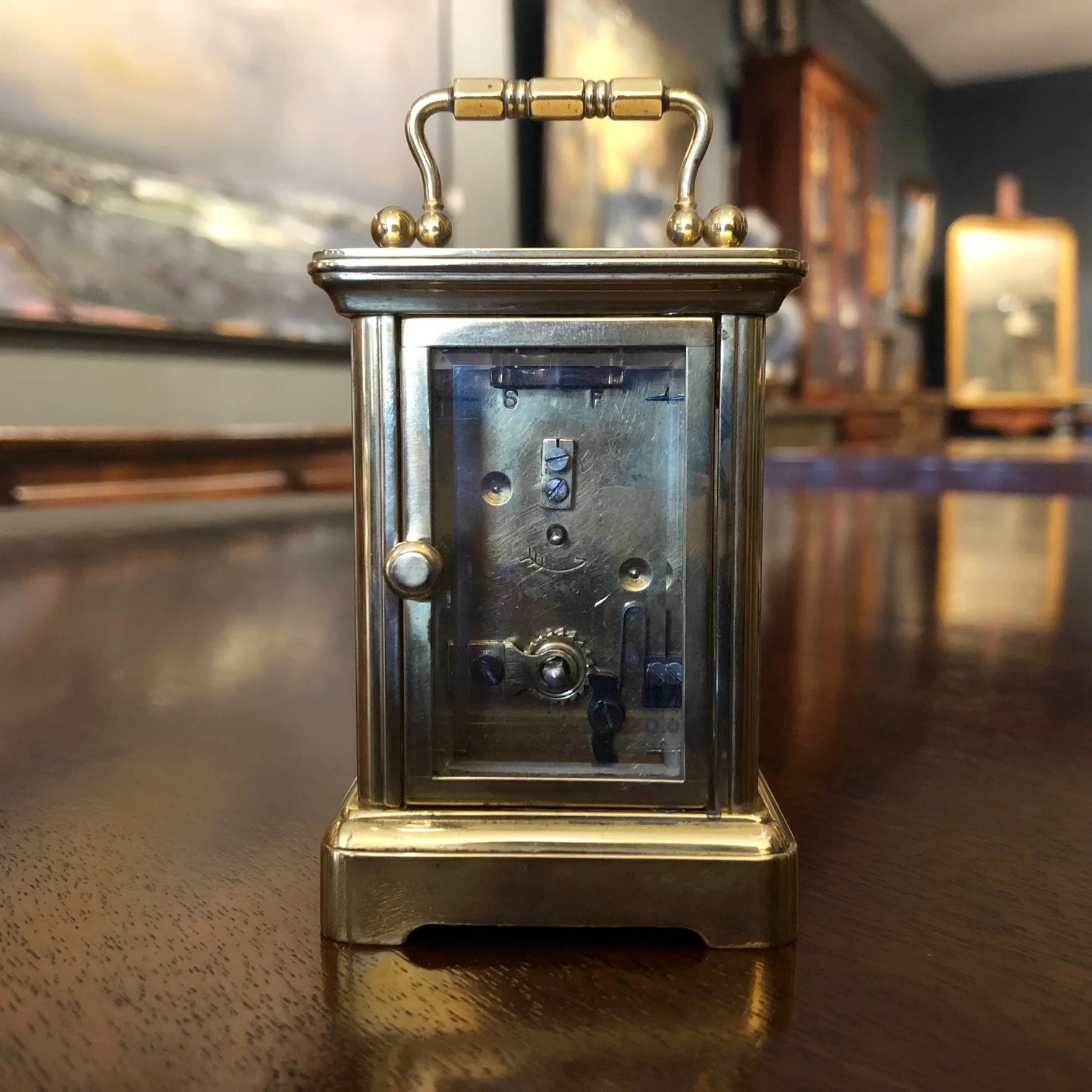 Late 19th Century Rare Size Miniature Carriage Clock Antique