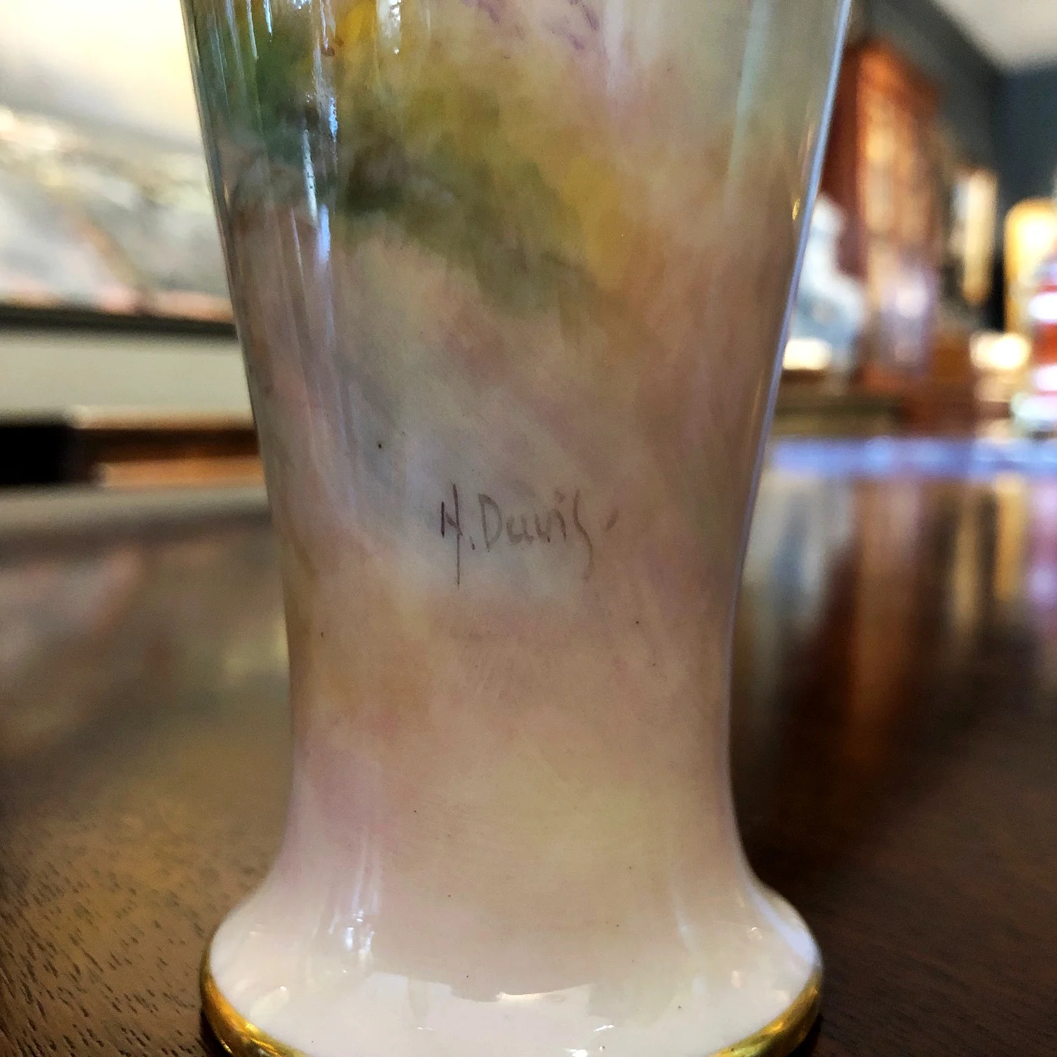 Royal Worcester Vase by Harry Davis antique