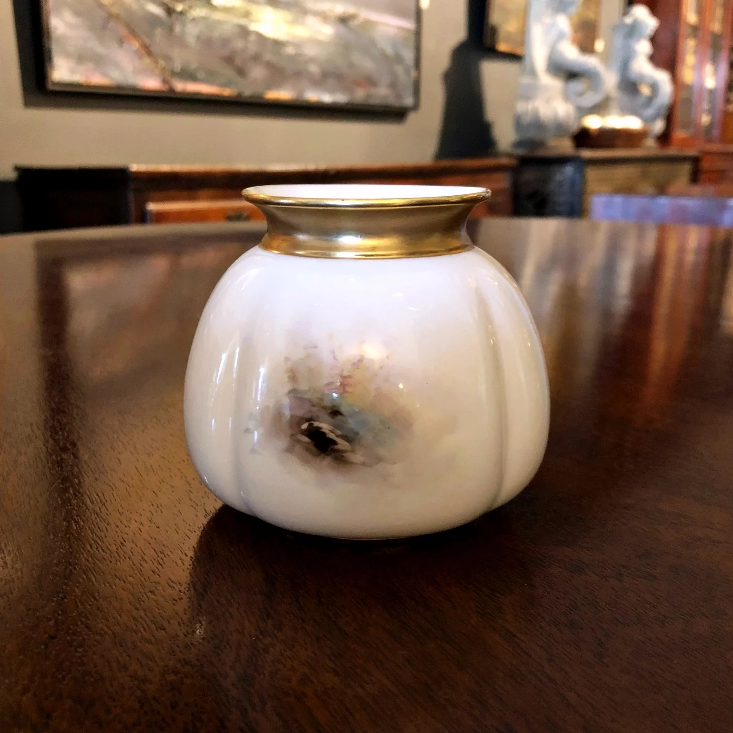Royal Worcester Vase Attributed to Harry Davis antique