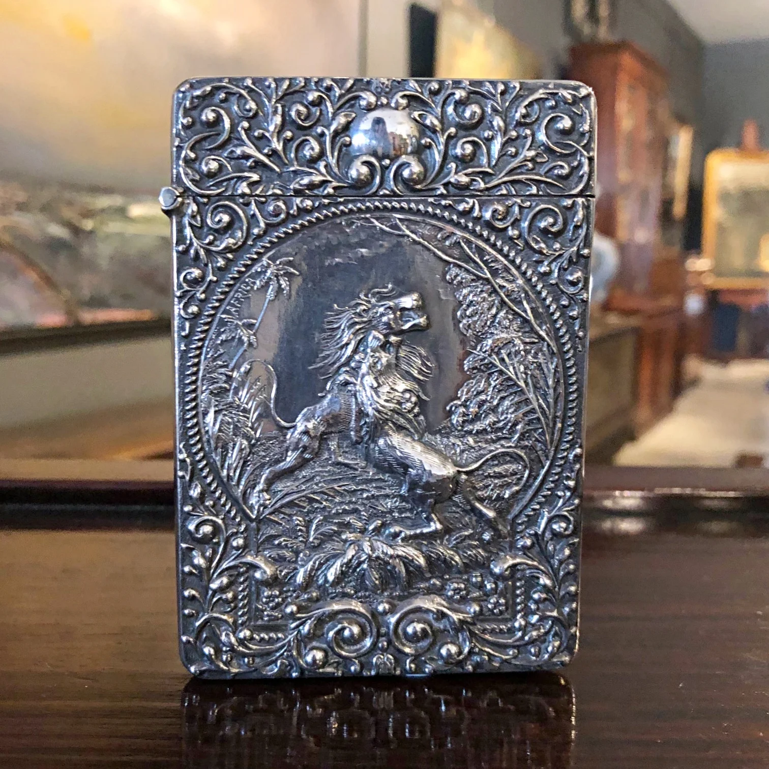 English Sterling Silver Card Case by Crissford &amp; Norris