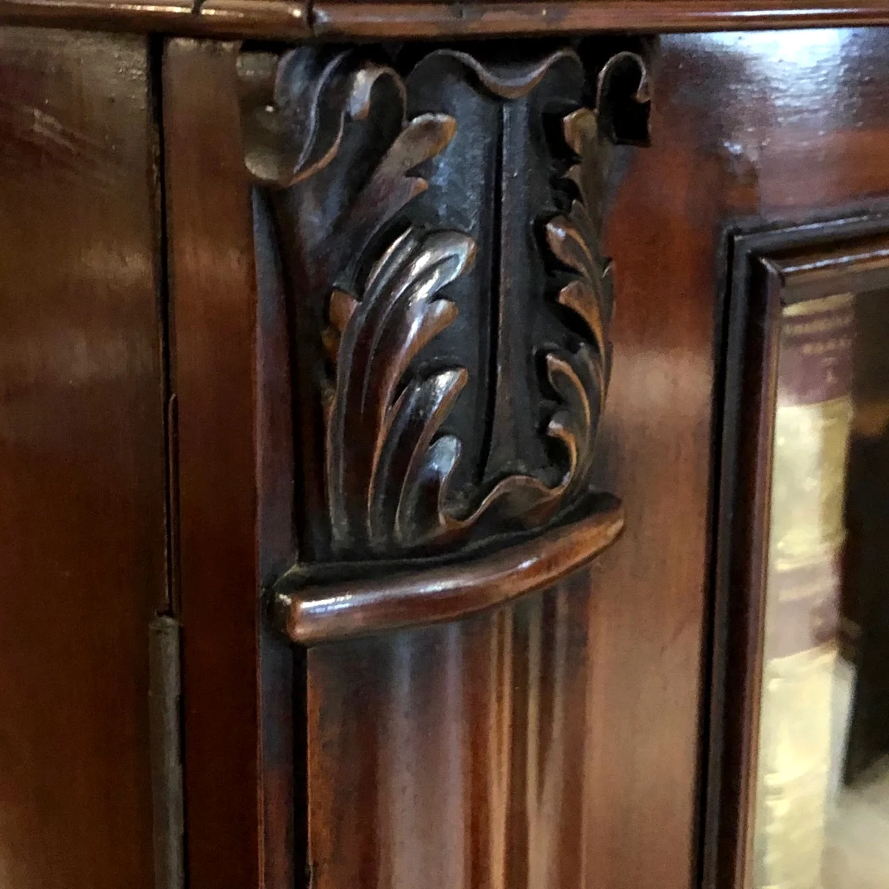 William IVth English Mahogany Dwarf Bookcase antique