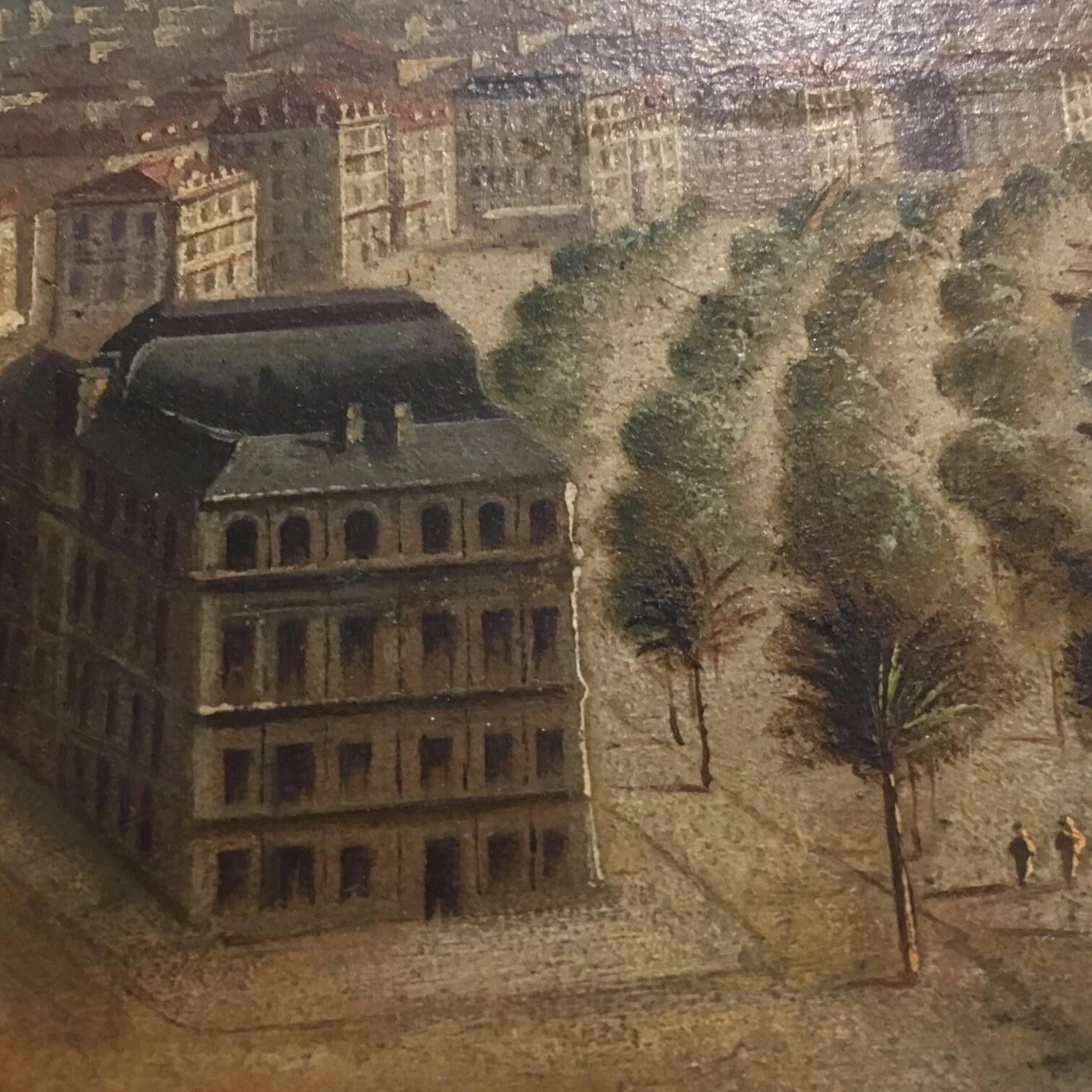 French Miniature Painting of Cannes antique