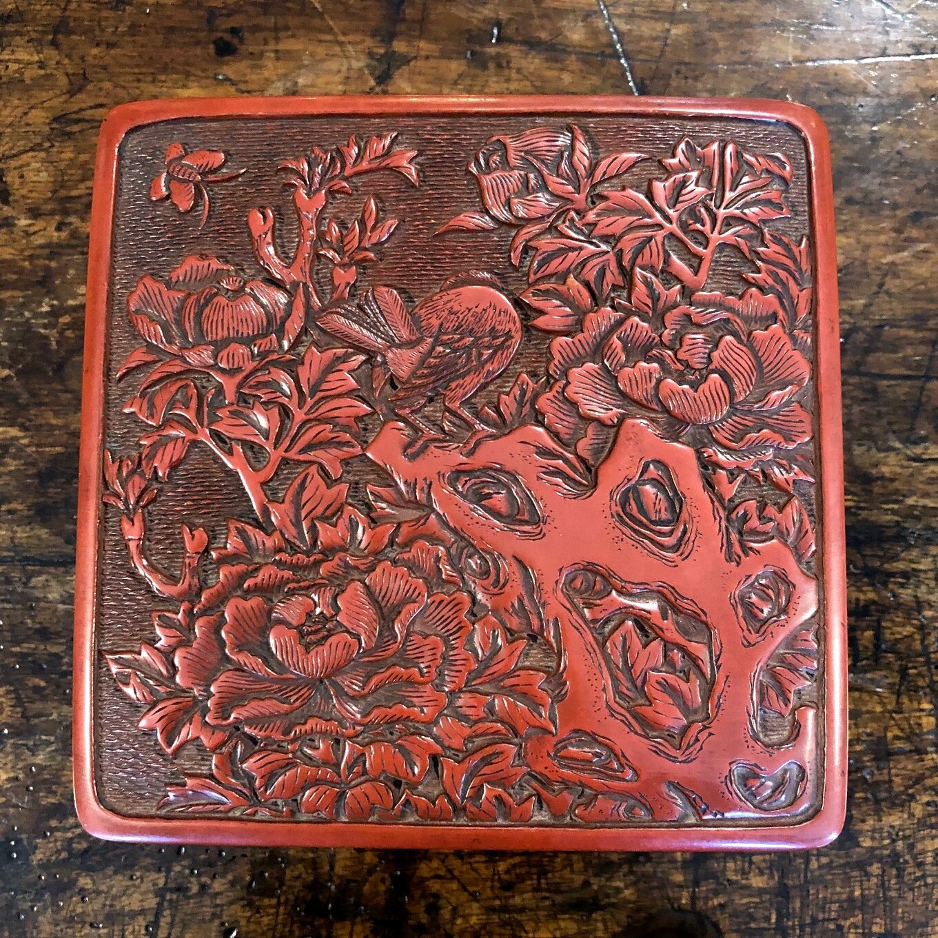 19th Century Japanese Lacquer Lidded Box antique