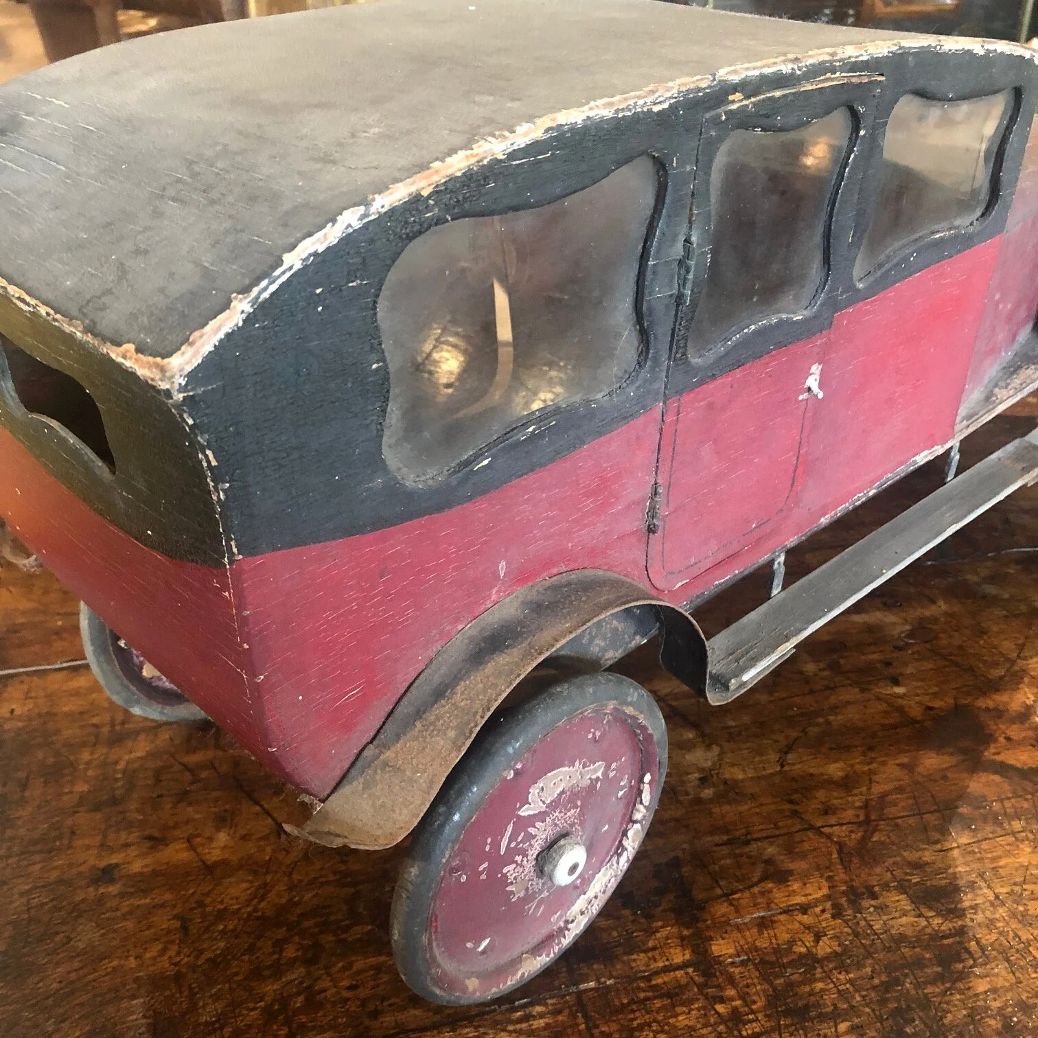 Early English Folk Art Model Car antique