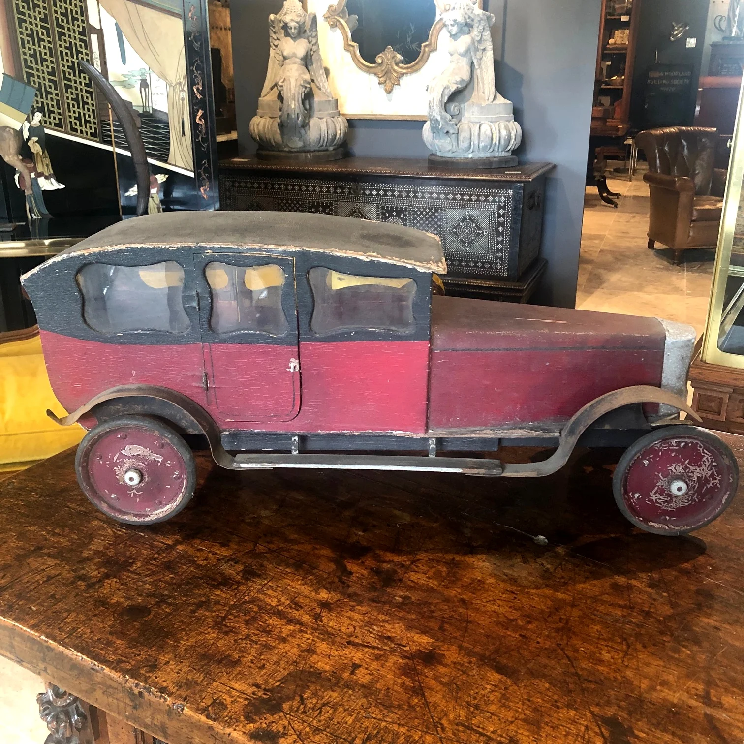 Early English Folk Art Model Car