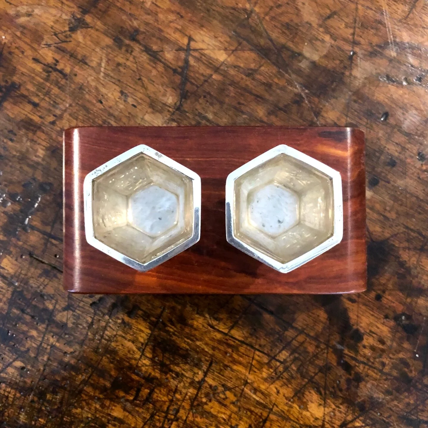 19th century Chinese export silver salt cellars, circa 1890 antique