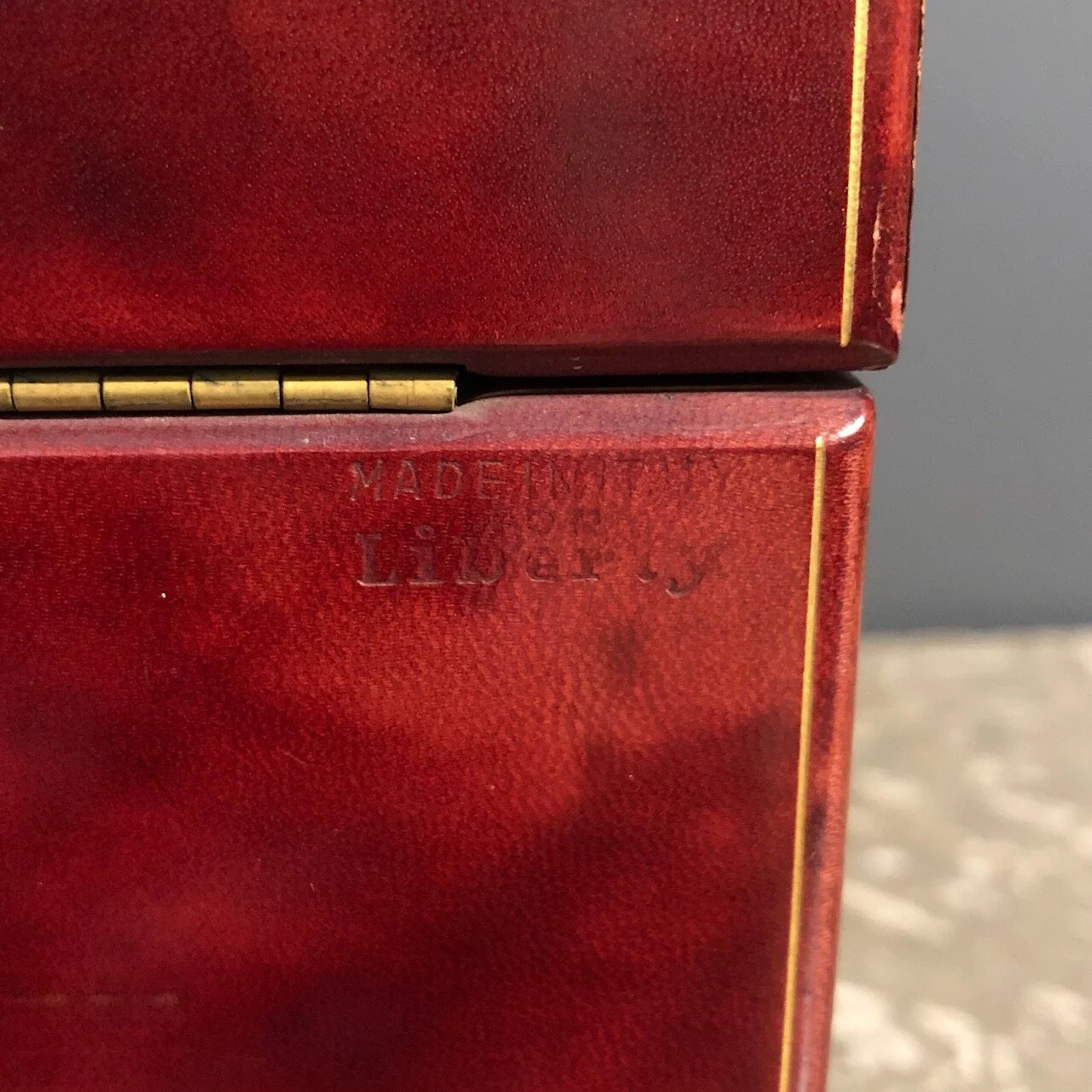 A fabulous quality “Liberty” leather jewellery case, circa 1920 antique