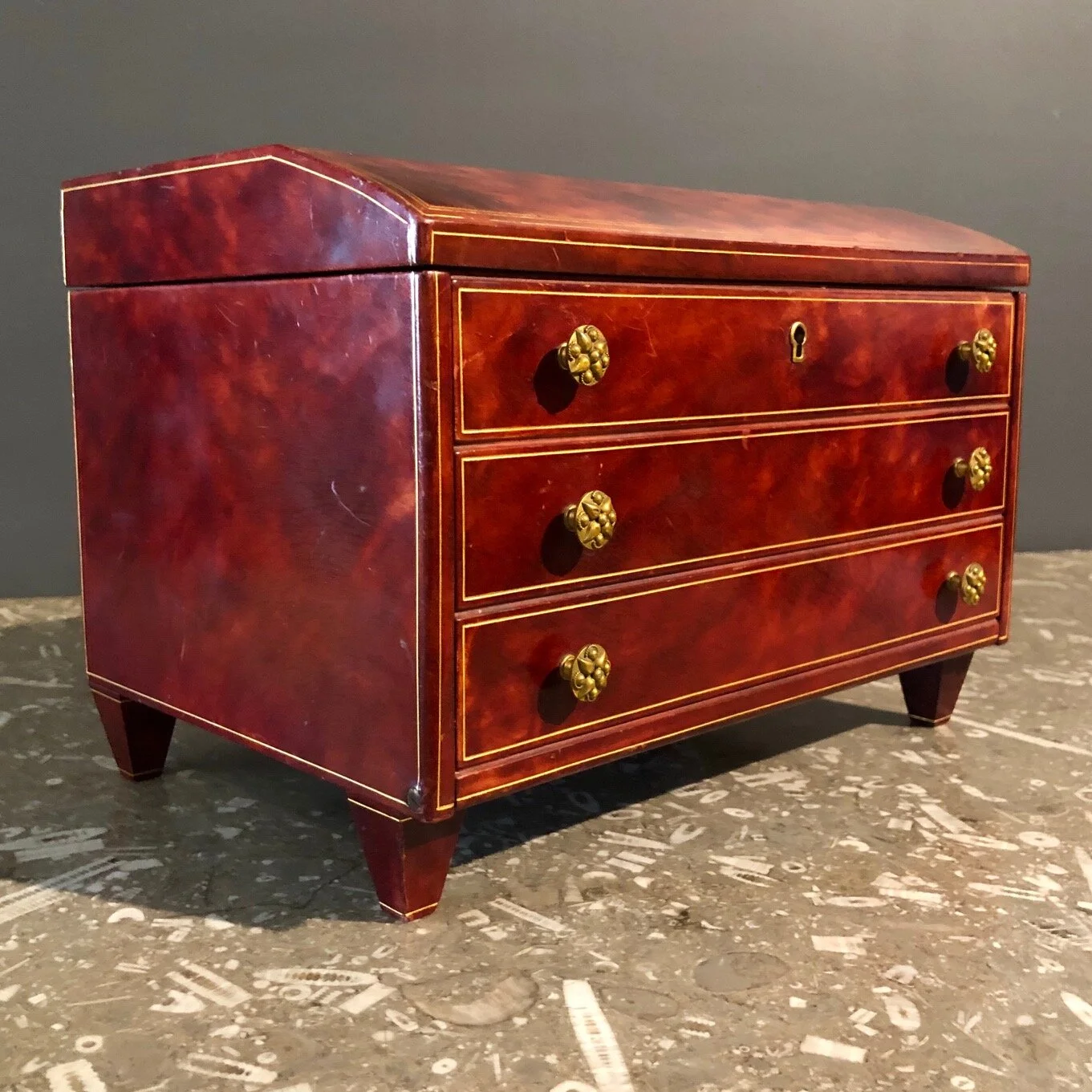 A fabulous quality “Liberty” leather jewellery case, circa 1920 antique