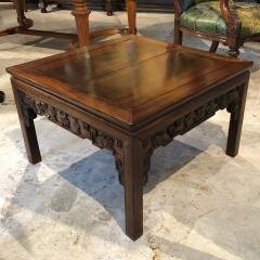 Large square antique Chinese low coffee table