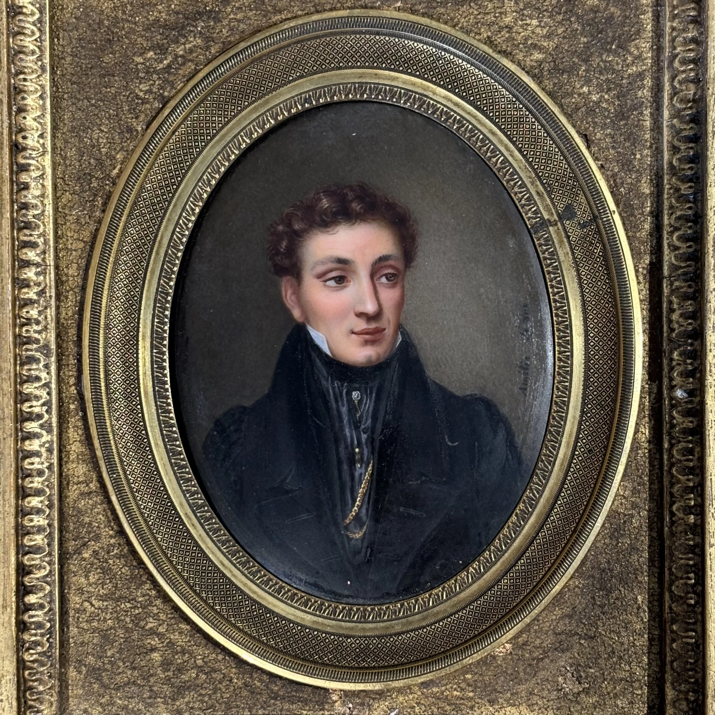 Antique-French-potrait-miniature-painting-porcelain-panel-19th-century-3.jpeg