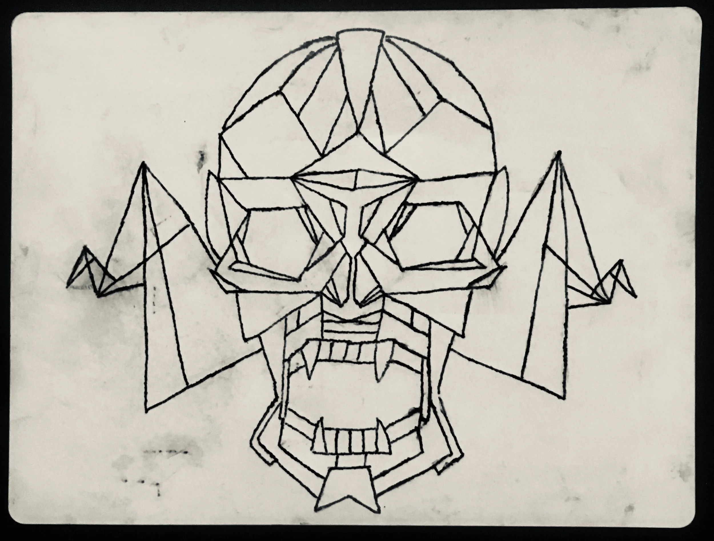 This skull I designed on the spot