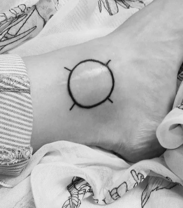 Tattooed my ankle. One thing with tattooing scars is that it’s really easy to blow out, just fyi if you are looking to get tattooed over scars the ink can bleed through the scar tissue. As a tattoo artist it’s important to watch your dept