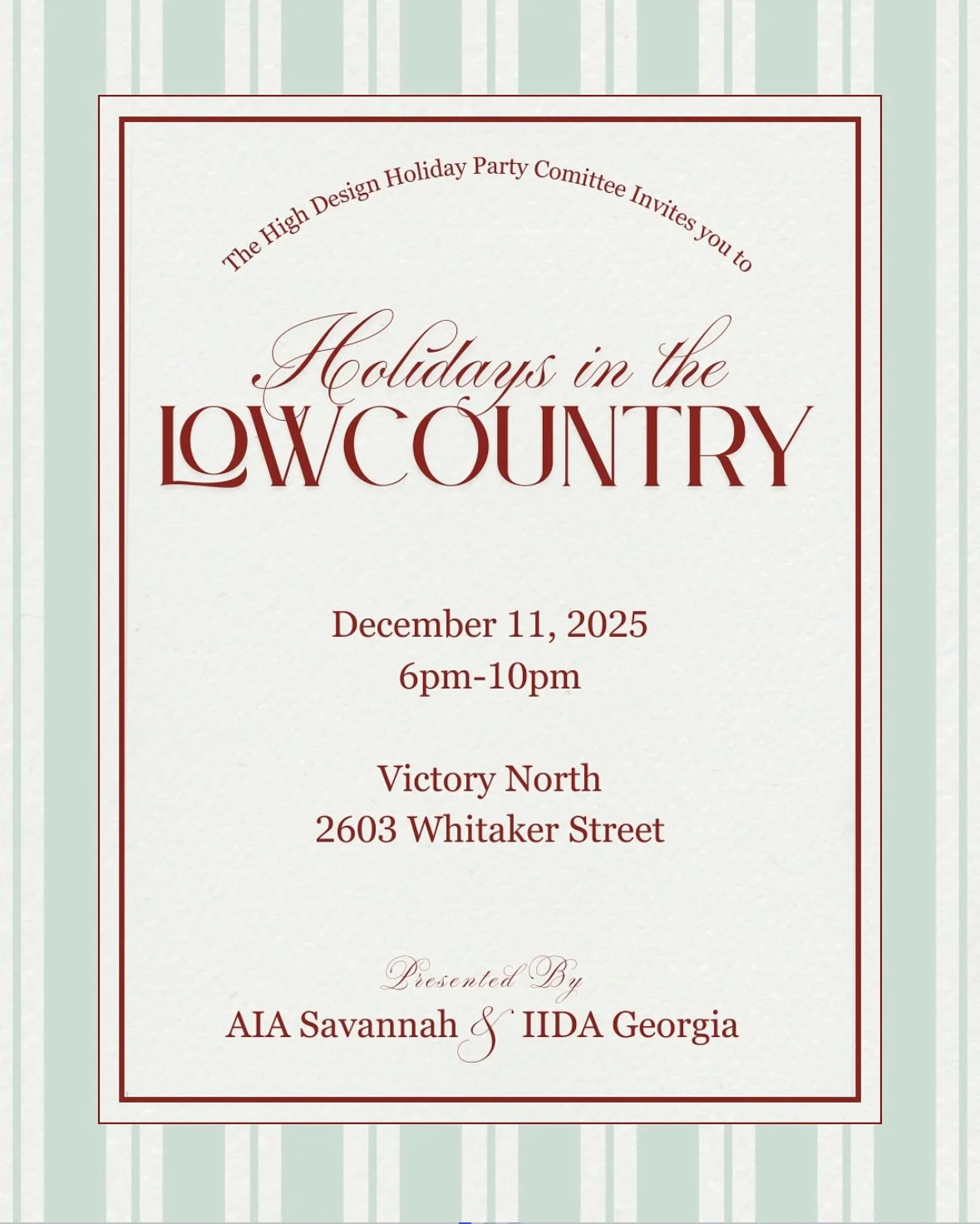 (Savannah) Holidays In The Low Country